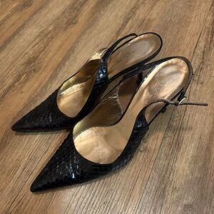 Dolce & Gabbana Black Slingback Heels